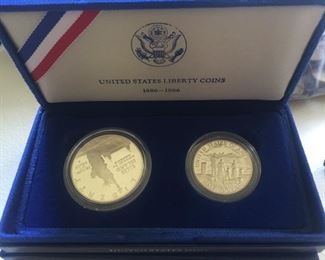 1986 Liberty Silver Dollar Set 
