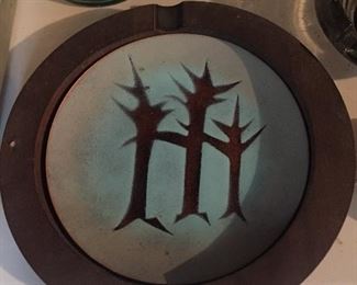 Enameled Copper Ashtray