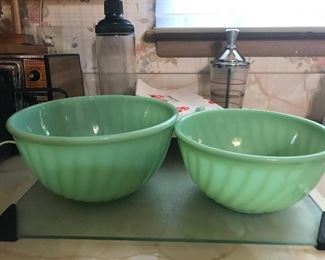 Jadeite bowls (8” & 9”)