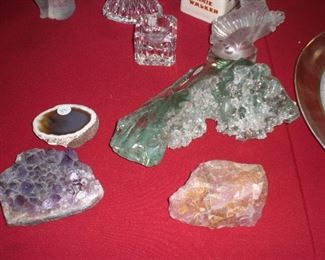 quartz, amethyst, etc.