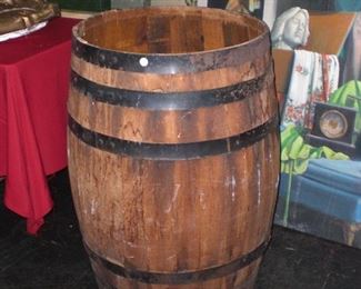 lg. wood barrel
