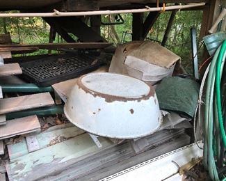 Porcelain sold. Lumber available Sunday