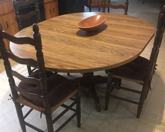 Table and 4 chairs