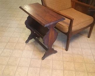 Occasional Side Table Magazine Rack / Books