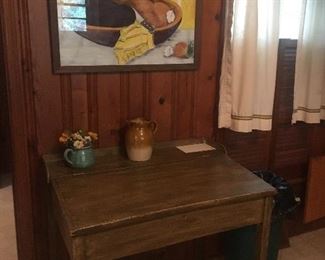 Handmade secretary/desk. Solid Wood