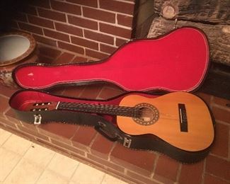 Franciscan Classical Guitar ( probably 1970's) and Kent Vintage Classical Guitar ( Probably 1950"s)