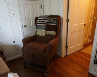 Chair raised for back problems