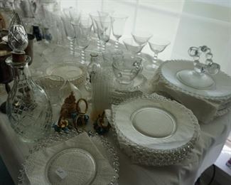 Candelwich plstes: dinner, luncheon, cake, cups and saucers