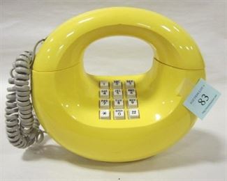 YELLOW PUSH BUTTON PHONE