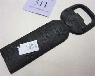 Modern Japanese cast iron bottle opener