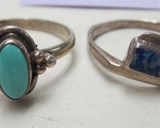 Two sterling rings