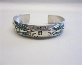 Native sterling cuff bracelet