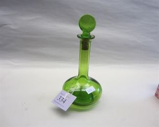 Japanese cologne bottle with cork stopper