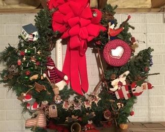 Large Christmas wreath. Perfect for homes with children!