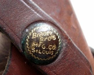 Antique Brauer Bros. Leather Pistol Holster