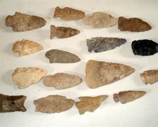 Indian Arrowheads, Points & Blades