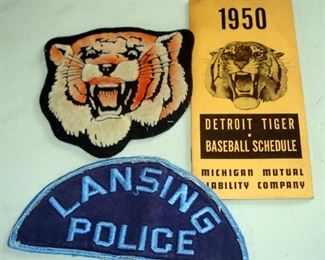 1950 Detroit Tiger Schedule and Patch