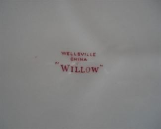 Wellsville Restaurant China Willow Pattern