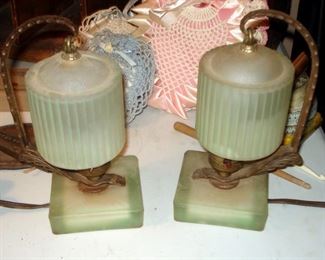 Art Deco Boudoir Lamps 