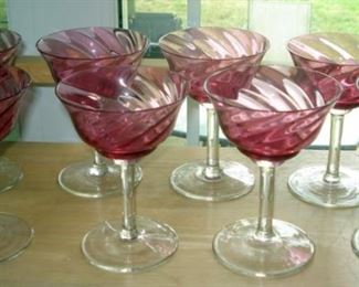 Vintage Cranberry Glass