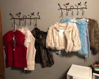 Oodles of faux fur vests, jackets and coats