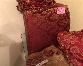 Matching cornice boards and draperies