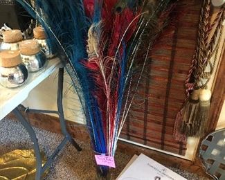 Peacock feathers