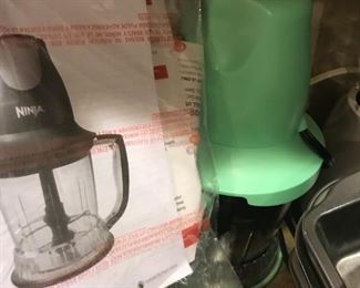 Aqua/green Ninja "Prep Blender" model QB751Q