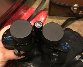 Close up of Bosch binoculars