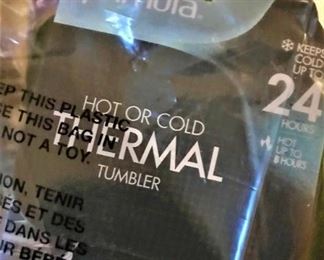 One of several nice, new, in box, thermal "go" tumblers