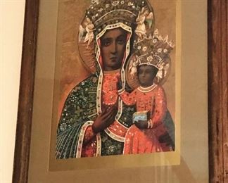 Beautiful African madonna and child