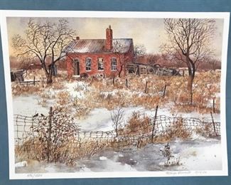 Unframed signed, low numbered Marge Brandt print. 396/1525
