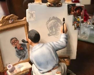 Marked Gorham Norman Rockwell figurine