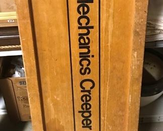 Vintage wooden Mechanics Creeper