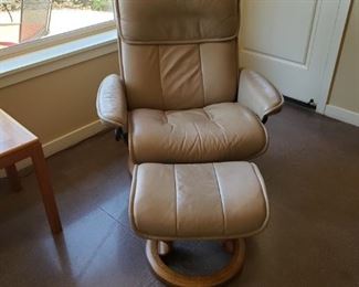 Another Danish Modern Stressless Chair with Ottoman