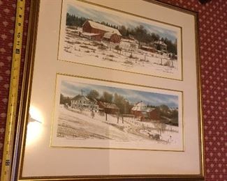 Artwork and Picture frames over 150 pieces some original, new, antique, and vintage