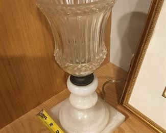 Antique marble lamp and multiple other lamps antique vintage art deco modern west elm