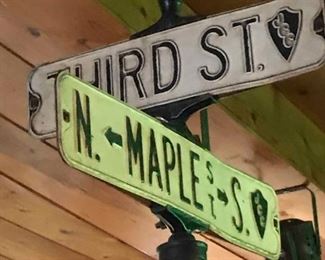 Vintage Street Sign Cast Iron