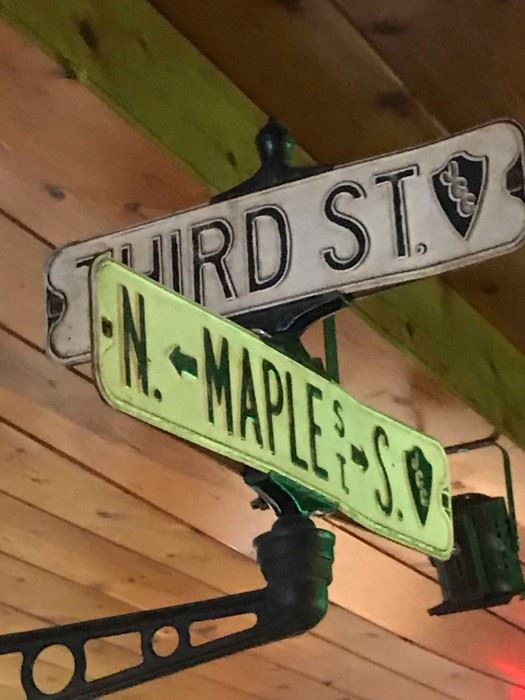 Vintage Street Sign Cast Iron