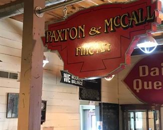 Wood Advertising Sign