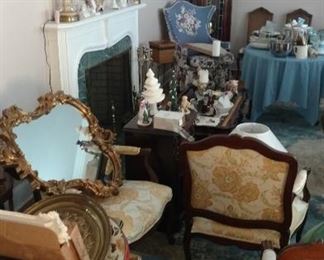 So much beautiful antique furniture