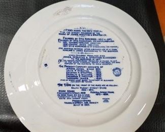 Political blue plate
