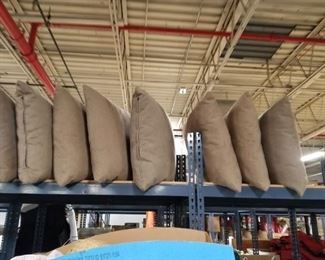 (8) Upscale 24" x 24" nova sued pillows