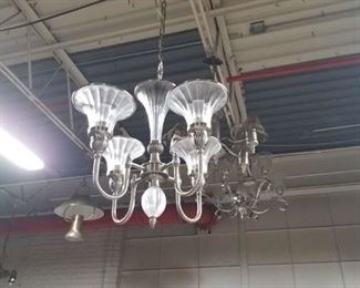 Assorted vintage chandeliers