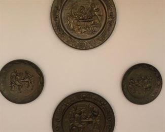 vintage brass plates