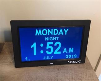 large type digital clock