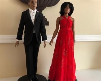 President and First Lady Barack Obama Danbury Mint Figures