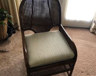 cane arm chair