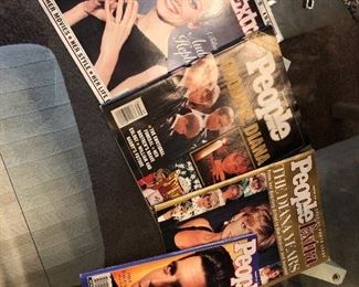 vintage momumental people magazines. Elvis, Lady Diana, Audry Hepburn