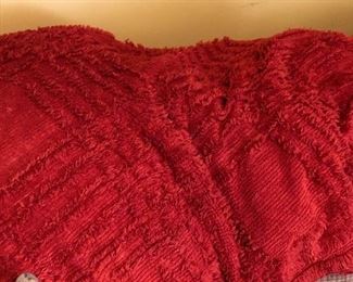 Brick Colored Vintage Chennelle Bed Spread
